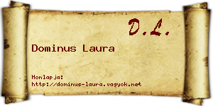 Dominus Laura névjegykártya
